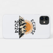 Coques Case-Mate iPhone Éclipse solaire totale 2024 (Dos (Horizontal))