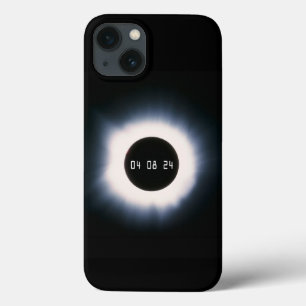 Case-Mate iPhone Case Éclipse solaire totale de 2024 en noir et blanc