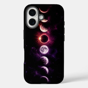Coques iPhone 16 Éclipse solaire totale et phases de la Lune   Gala