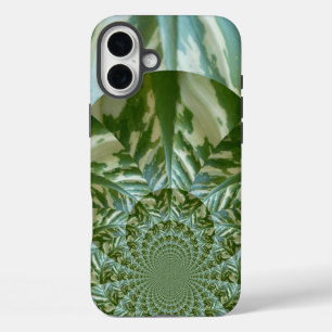 Coques iPhone 16 Plus Éco Camouflage Vert Kaléidoscope Vision Durable