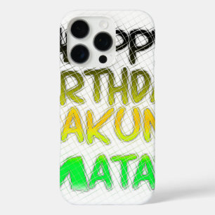 iPhone 16 Pro Case Eco mignon Inspirationa de Hakuna Matata de joyeux
