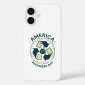 Coques Case-Mate iPhone Eco Warrior Recycle Day Shirt (Verso)