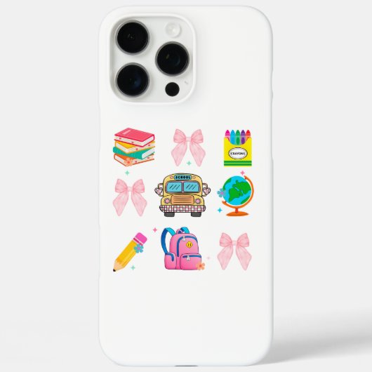 Coques Case-Mate iPhone École Coquette Retour À L'École Enseignante (Verso)