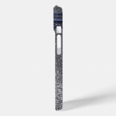 Coques Case-Mate iPhone École de Parties scintillant Blue & Silver Footbal (Verso / Gauche)