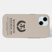 Coques Case-Mate iPhone École de soins infirmiers de la RN personnalisée É (Verso (horizontal))