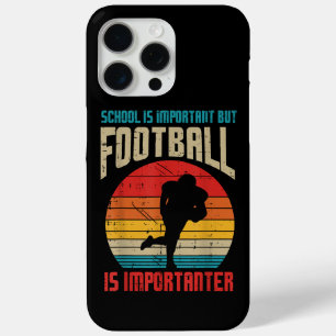 Coque iPhone 15 Pro Max École Importante Football Américain Amusant
