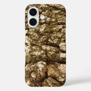 Coques iPhone 16 Écorce d'arbre II motif texturé naturel