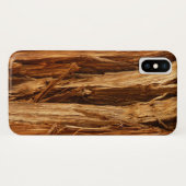 Coques Case-Mate iPhone Écorce de bois texturée de cèdre (Dos (Horizontal))