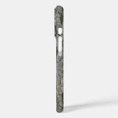 Coques Case-Mate iPhone Écorce Rustique Faux Gris Sec (Verso / Gauche)