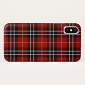 Coques Case-Mate iPhone écossais rouge et noir tartan plaid (Dos (Horizontal))