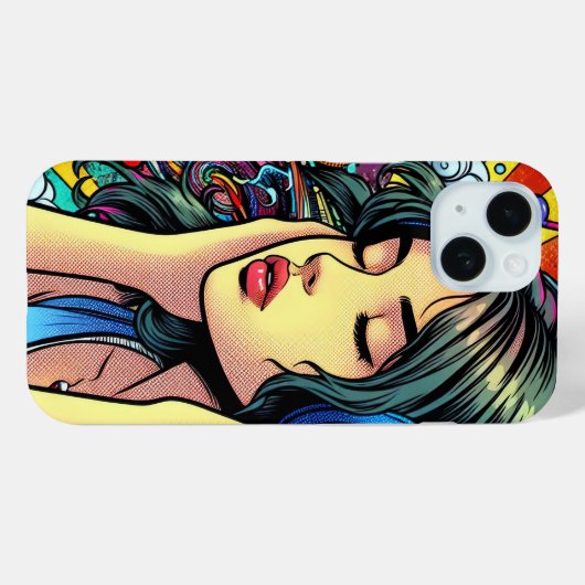 Coques Case-Mate iPhone Écouter de la musique sur les écouteurs Psychédéli (Verso (horizontal))