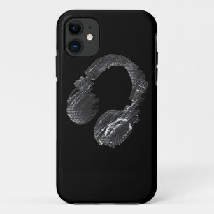 Coque Case-Mate Pour iPhone écouteur noir de disc-jockey de musique