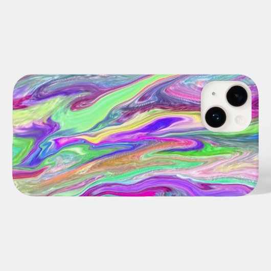 Coques Case-Mate iPhone Ecran Abstrait couleur liquide (Verso (horizontal))