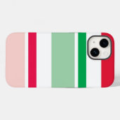 Coques Case-Mate iPhone Écran de téléphone rouge et vert pour Noël (Verso (horizontal))