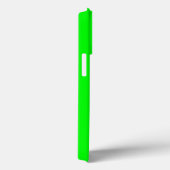 Coques Case-Mate iPhone écran vert néon, cool couleur uni clair (Verso / Droite)
