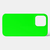 Coques Case-Mate iPhone Écran vert néon moderne brillant uni cool (Verso (horizontal))