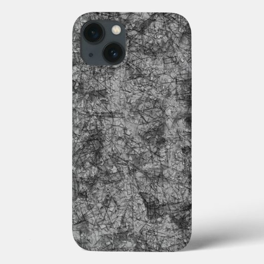 Coques Case-Mate iPhone Écrans sur un gris légèrement tacheté à noir (Verso)