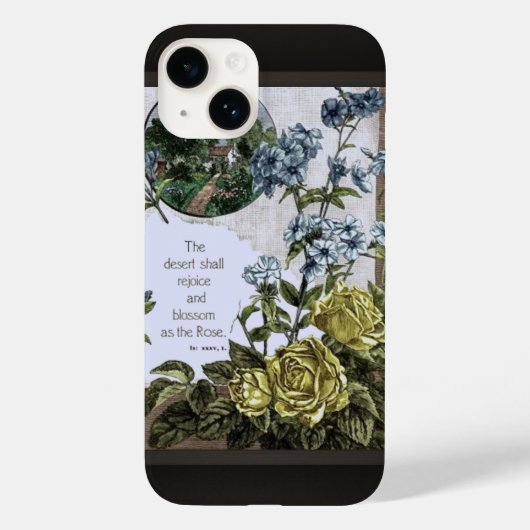 Coques Case-Mate iPhone Écriture Avec Des Roses (Verso)