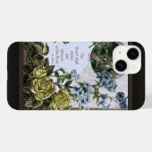 Coques Case-Mate iPhone Écriture Avec Des Roses (Verso (horizontal))