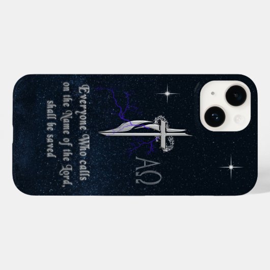 Coques Case-Mate iPhone Écriture chrétienne (Verso (horizontal))