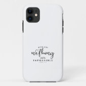 Coques Case-Mate iPhone Écriture chrétienne Rien ne sera impossible (Dos)
