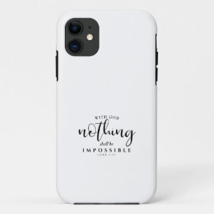 Case-Mate iPhone Case Écriture chrétienne Rien ne sera impossible