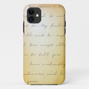 Coque iPhone 11 Écriture de fierté et de préjudice archivistiqu