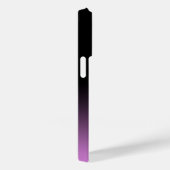 Coques Case-Mate iPhone Écriture de nom violet d'ananas noir (Verso / Droite)