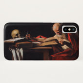 Coques Case-Mate iPhone Écriture de Saint Jérôme (par Caravaggio) (Dos (Horizontal))