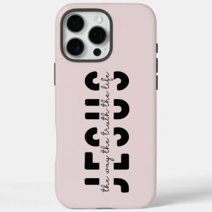 Coques iPhone 16 Pro Max Écriture rose vif moderne iPhone
