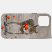 Coques Case-Mate iPhone Écureuil animal mignon avec tournesol rouge Tithon (Verso (horizontal))