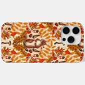 Coques Case-Mate iPhone Écureuil d'automne sur blanc (Verso (horizontal))