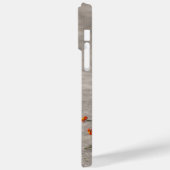 Coques Case-Mate iPhone Écureuil gris à fleur rouge (Verso / Gauche)