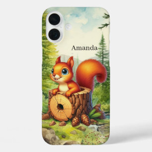Coques iPhone 16 Plus Écureuil mignon de saison automnale