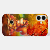 Coques Case-Mate iPhone Écureuil mignon de saison automnale (Verso (horizontal))