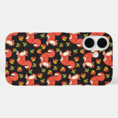 Coques Case-Mate iPhone Écureuil mignon et Motif feuille d'automne (Verso (horizontal))