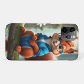 Coques Case-Mate iPhone Écureuil mignon sur la branche d'arbre (Dos (Horizontal))