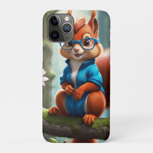 Coques Case-Mate iPhone Écureuil mignon sur la branche d'arbre (Dos)
