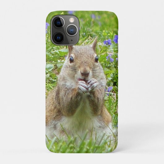 Coques Case-Mate iPhone Écureuil parmi les violettes sauvages (Dos)