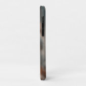 Coques Case-Mate iPhone Écureuil roux bondissant dans une forêt gelée (Dos/Gauche)