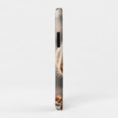 Coques Case-Mate iPhone Écureuil roux bondissant dans une forêt gelée (Dos/Droite)