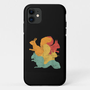Case-Mate iPhone Case Écureuils Vintage Drôle Amateur de Rongeurs Animau
