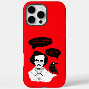 Coques iPhone 16 Pro Max Edgar Allan Poe Boy et Raven