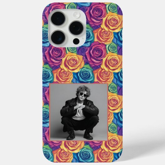 Coques Case-Mate iPhone Edgy Birthday Party Rose Flower Photo  (Verso)