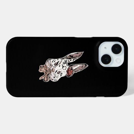 Coques Case-Mate iPhone Edgy, illustration artistique de lapin - Art uniqu (Verso (horizontal))