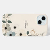 Coques Case-Mate iPhone Edifice floral personnalisé (Verso (horizontal))