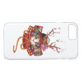 Coques Case-Mate iPhone Edo japonés Samurai Neko Kitten (Dos (Horizontal))
