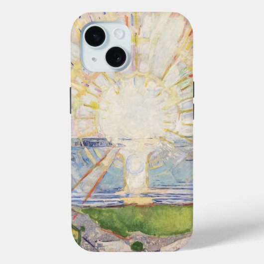 Coques Case-Mate iPhone Edvard Munch Sunrise Art Nouveau Expressionnisme (Verso)