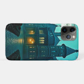 Coques Case-Mate iPhone Eerie Victorian Mansion Lune (Dos (Horizontal))