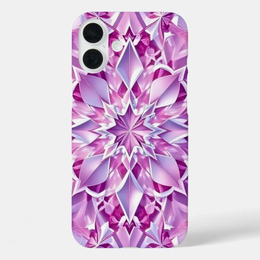 Coques Case-Mate iPhone Effet de cristal violet et rose (Verso)